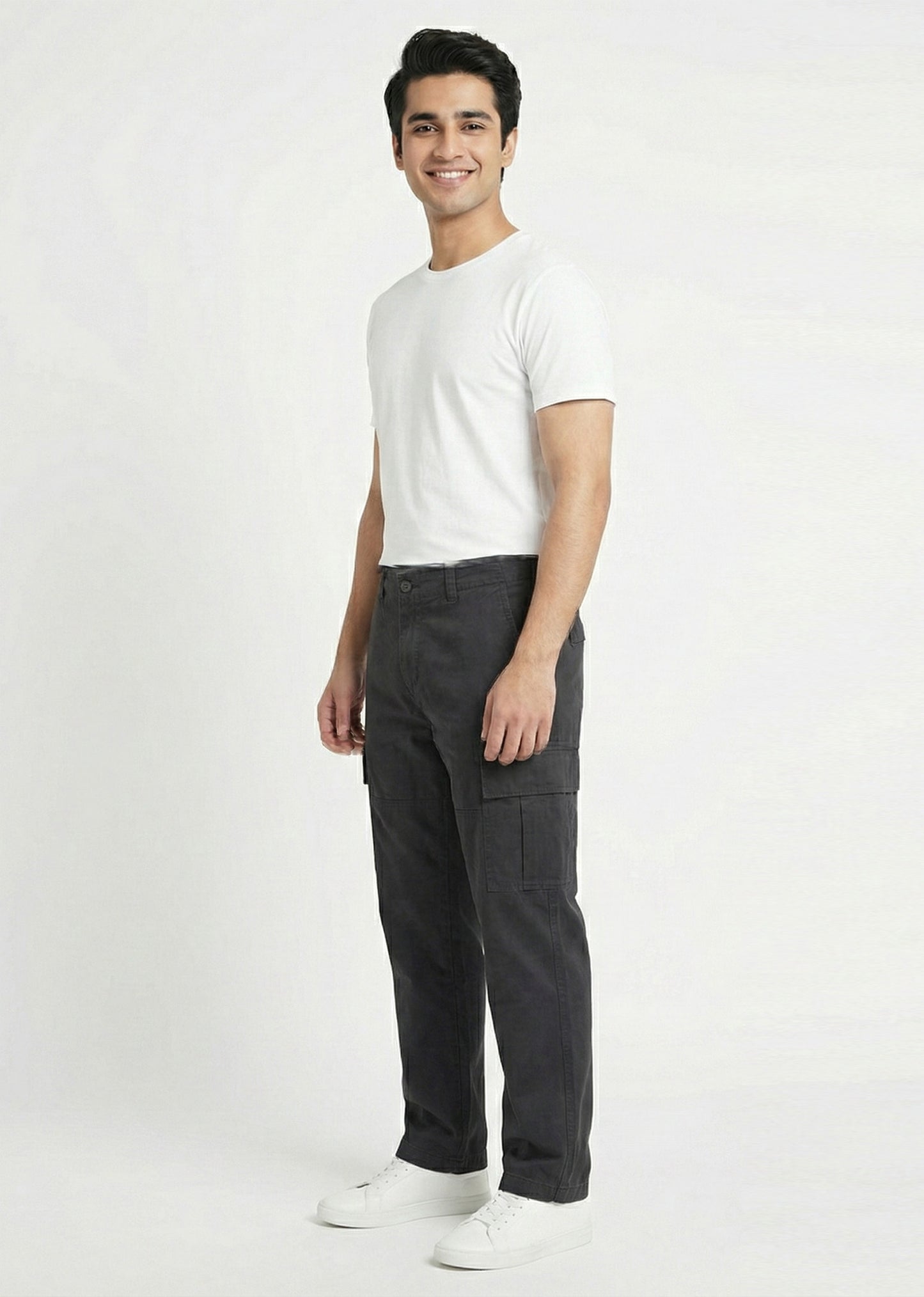 Jack & Jones-Smart Loose Fit Cargos Pants Black 08