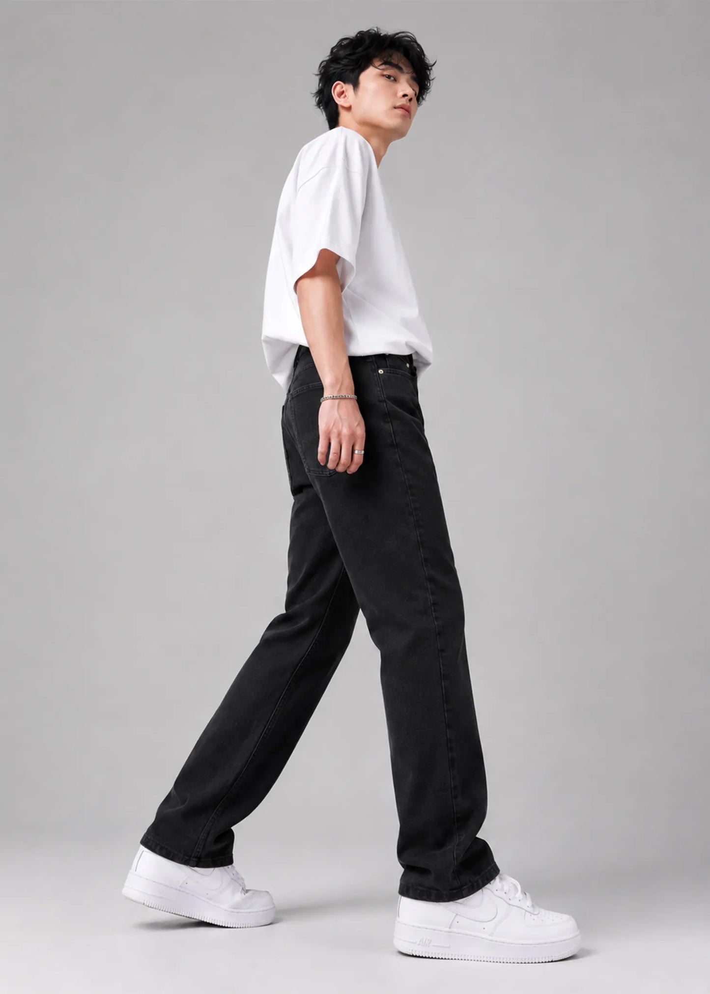Wrangler Men's Straight Fit Jeans Black US 598