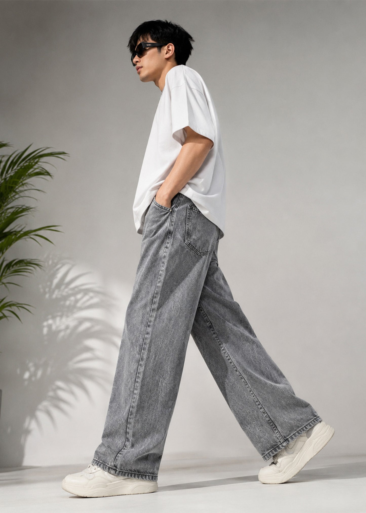TOPSHOP Men loose Fit jeans Grey Dia 659