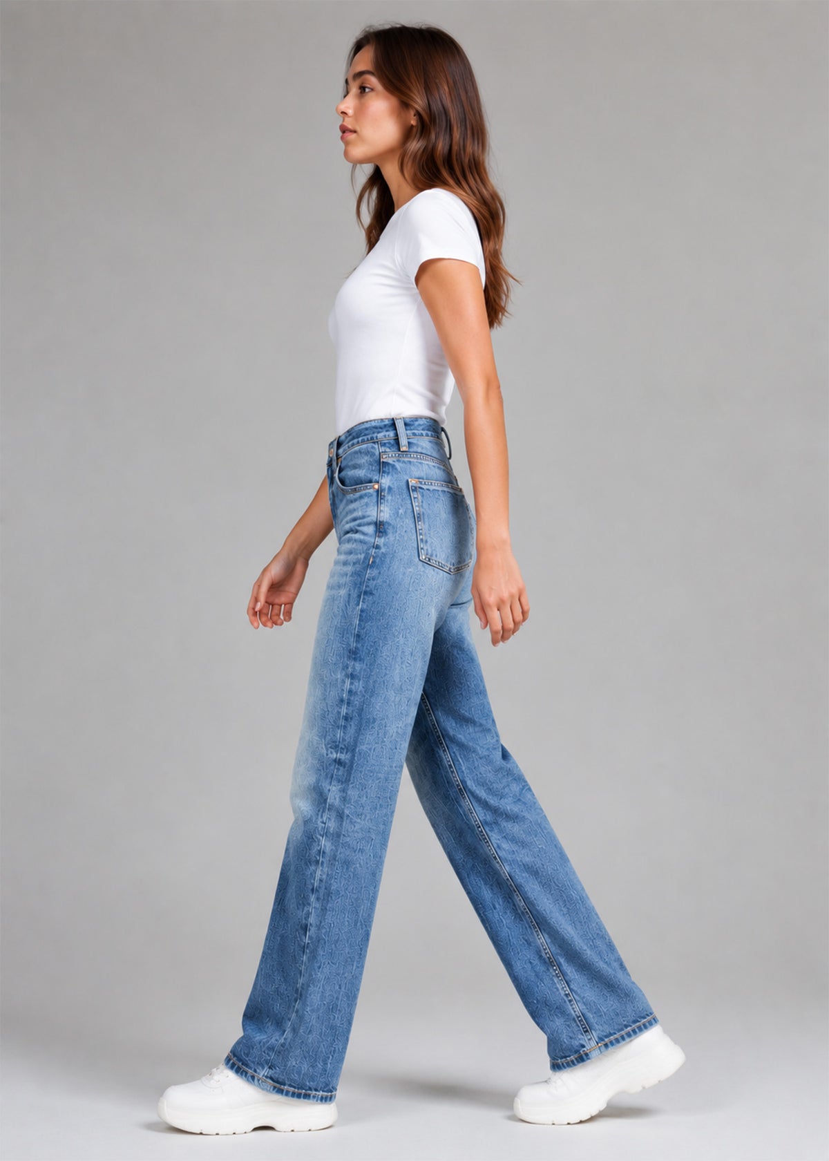 Weekday Women Straight Fit Jeans Blue US 739