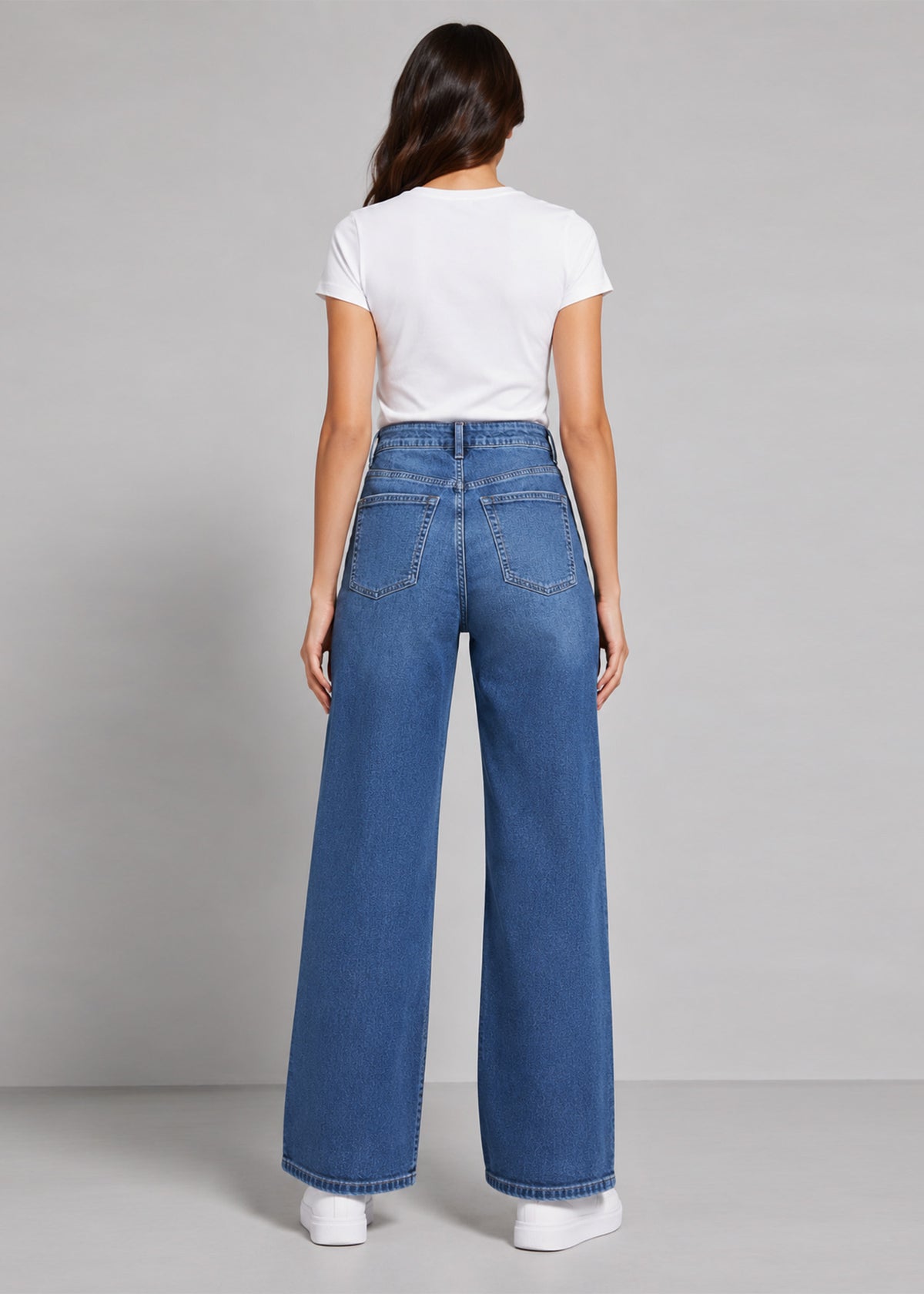 Denim&Co Women Straight Fit Jeans Blue US 744