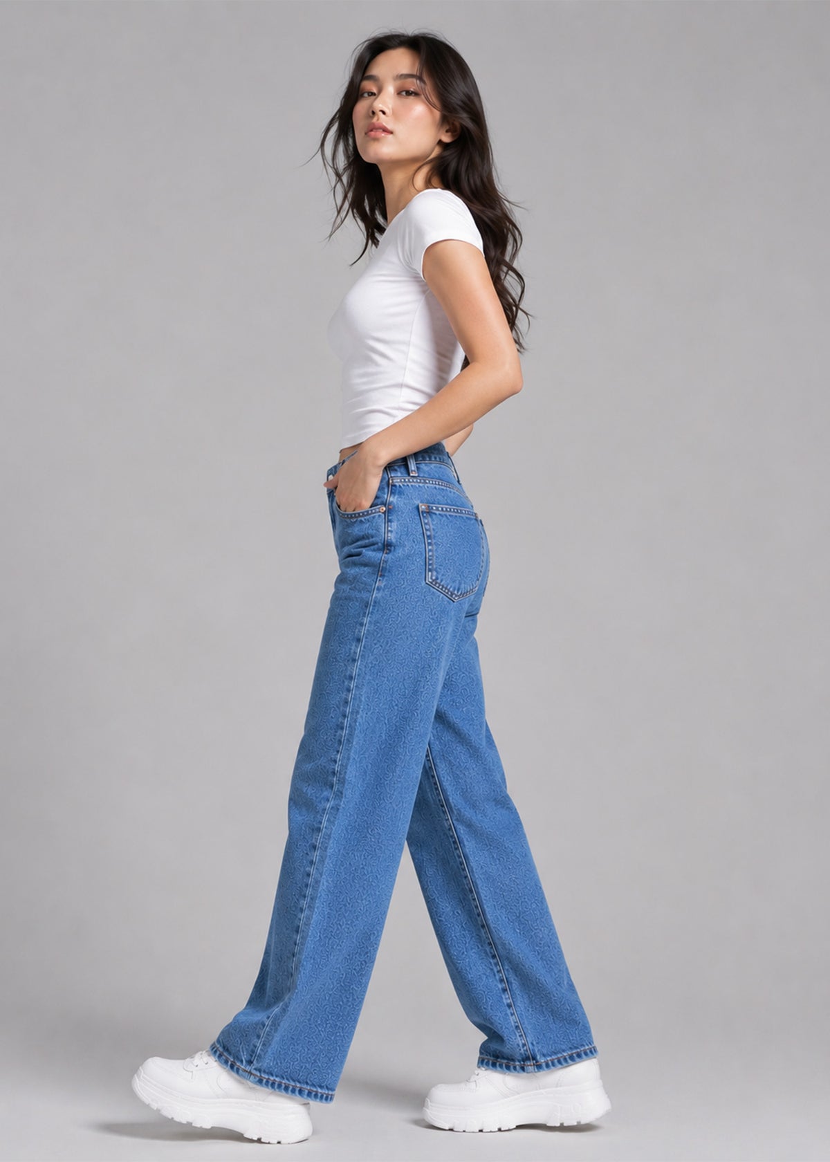 Denim&Co Women Straight Fit Jeans Blue US 748