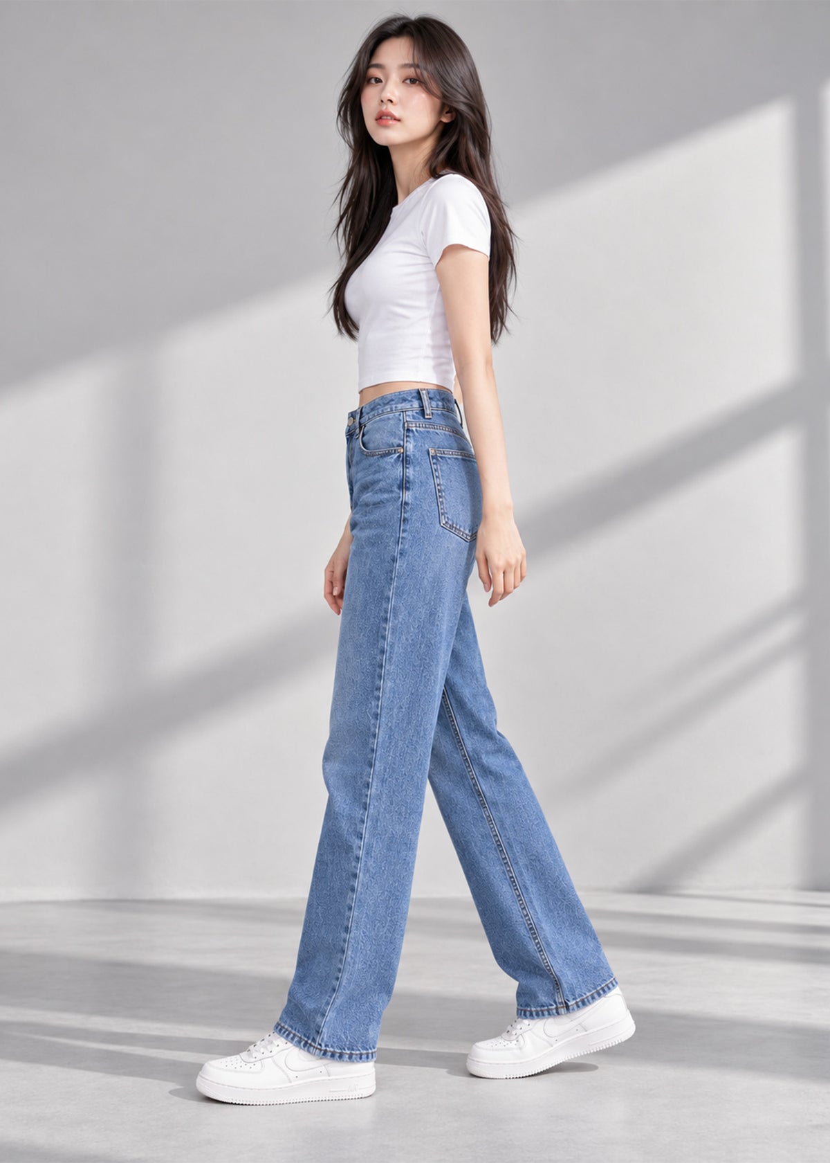 George Women Straight Fit Jeans Blue US 799