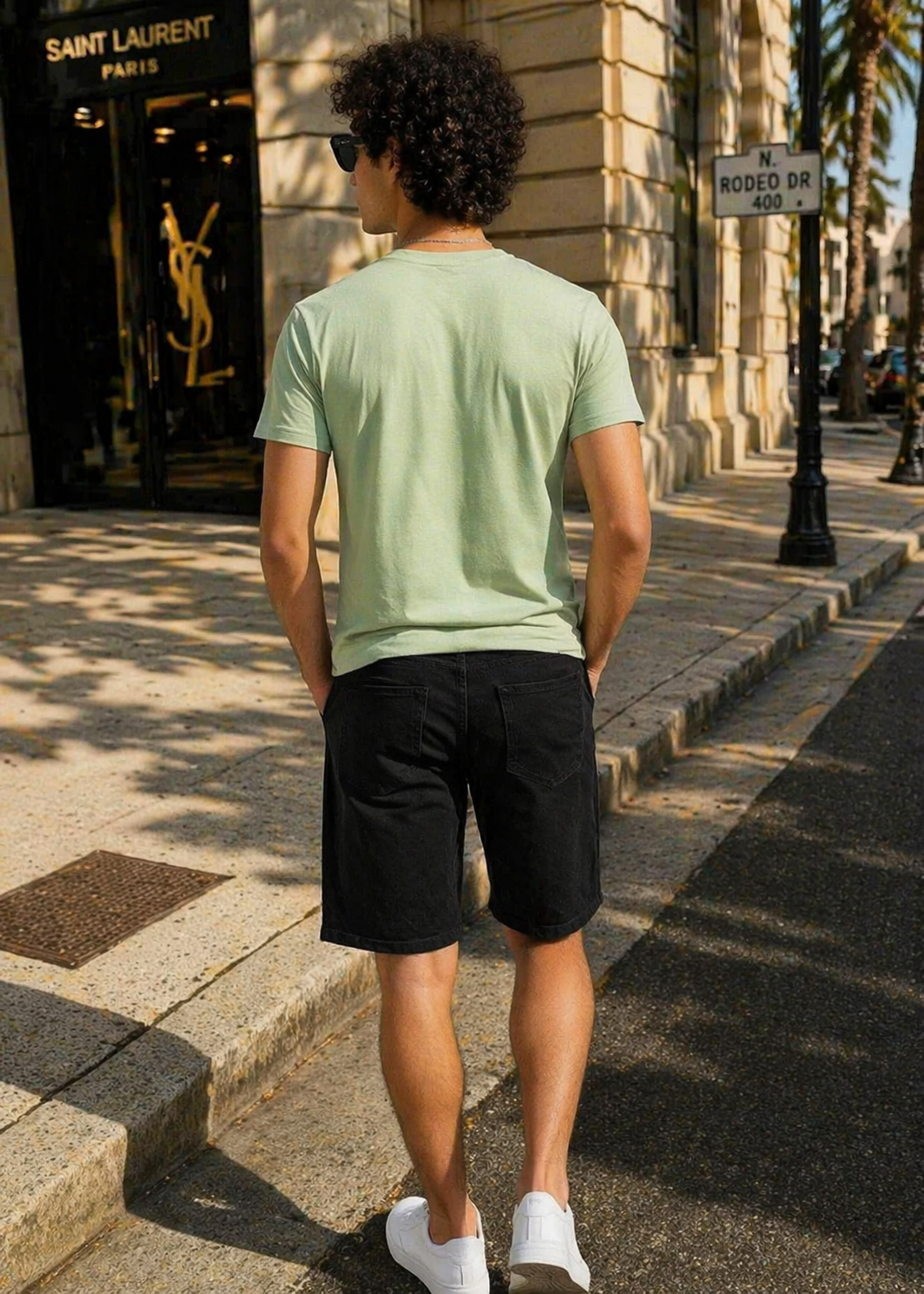 H&M-Men Shorts Black US 103