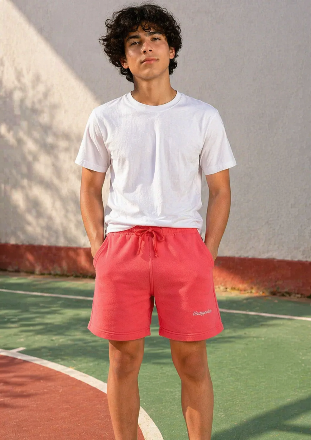Primark-Boys Terry Shorts Red