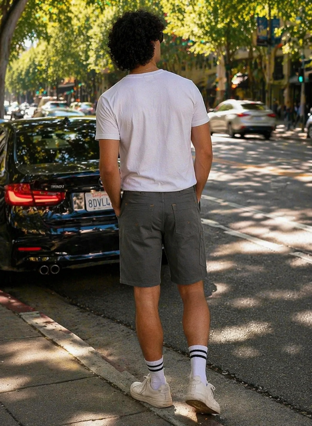 H&M-Men Shorts Dark Gray US 101