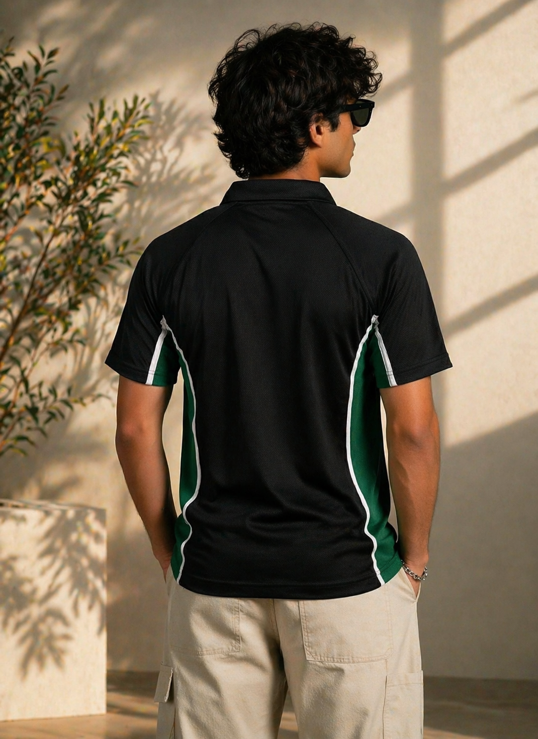 Falcon-Men FLN Polo Shirts Black/Green