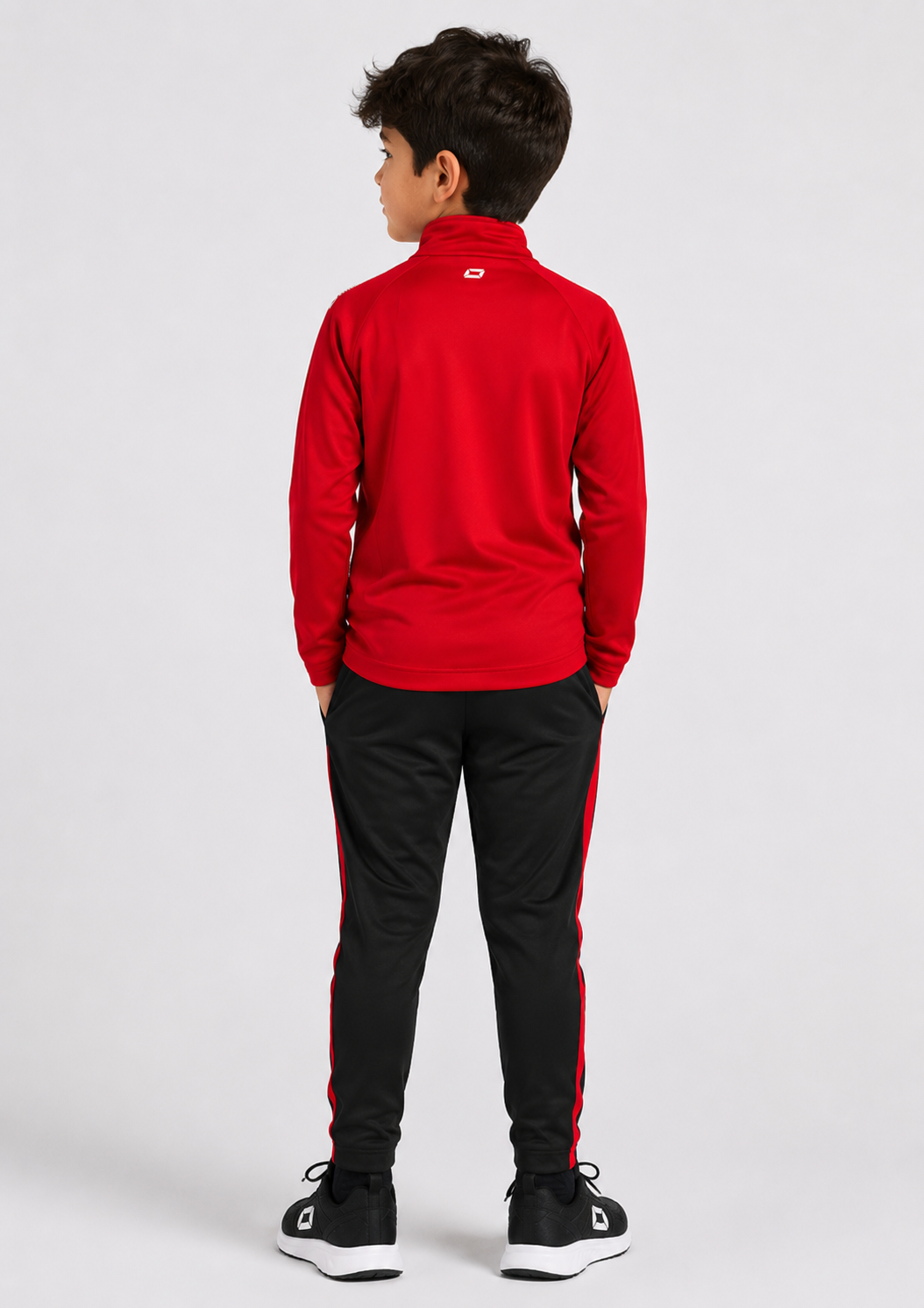 Stanno-Kids Jacket Full Zip Red White