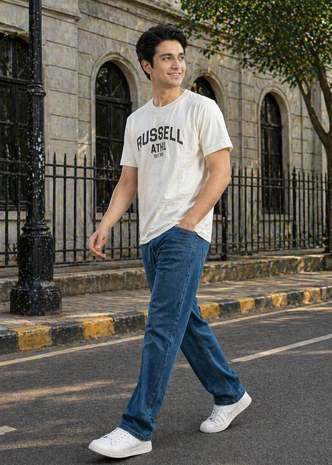 Russell-Men T-Shirt White 05