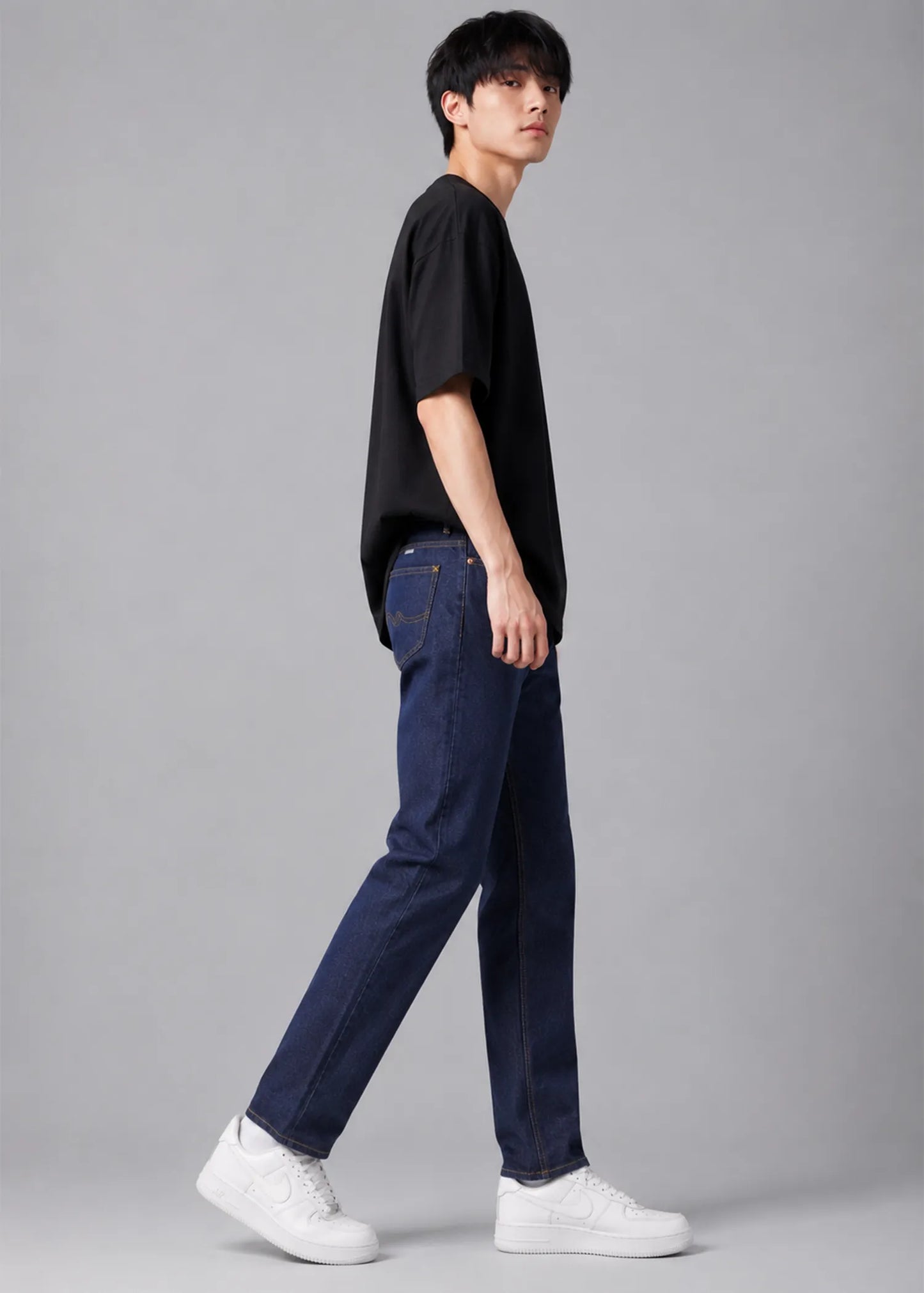 Lee Men Straight Fit Jeans Dark Blue US 615