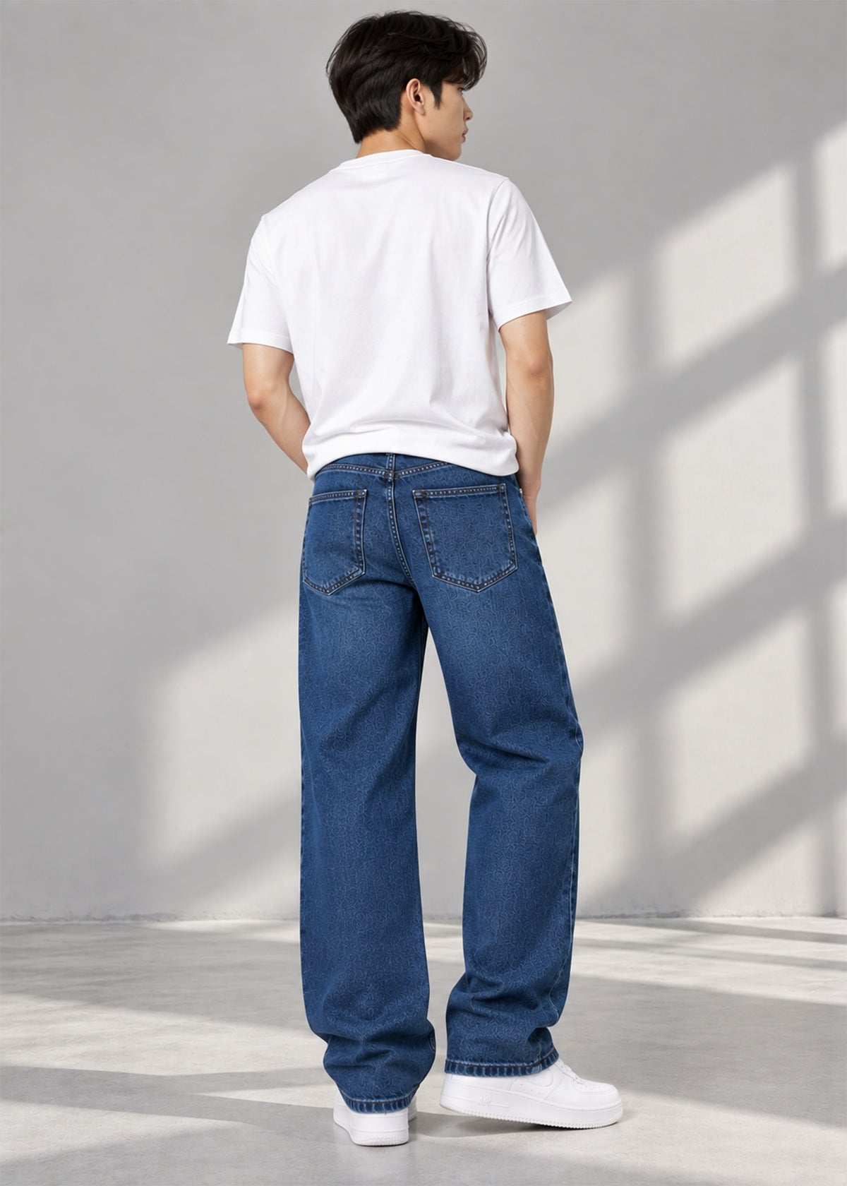 DNM Men Loose Fit Jeans Dark Blue US 789
