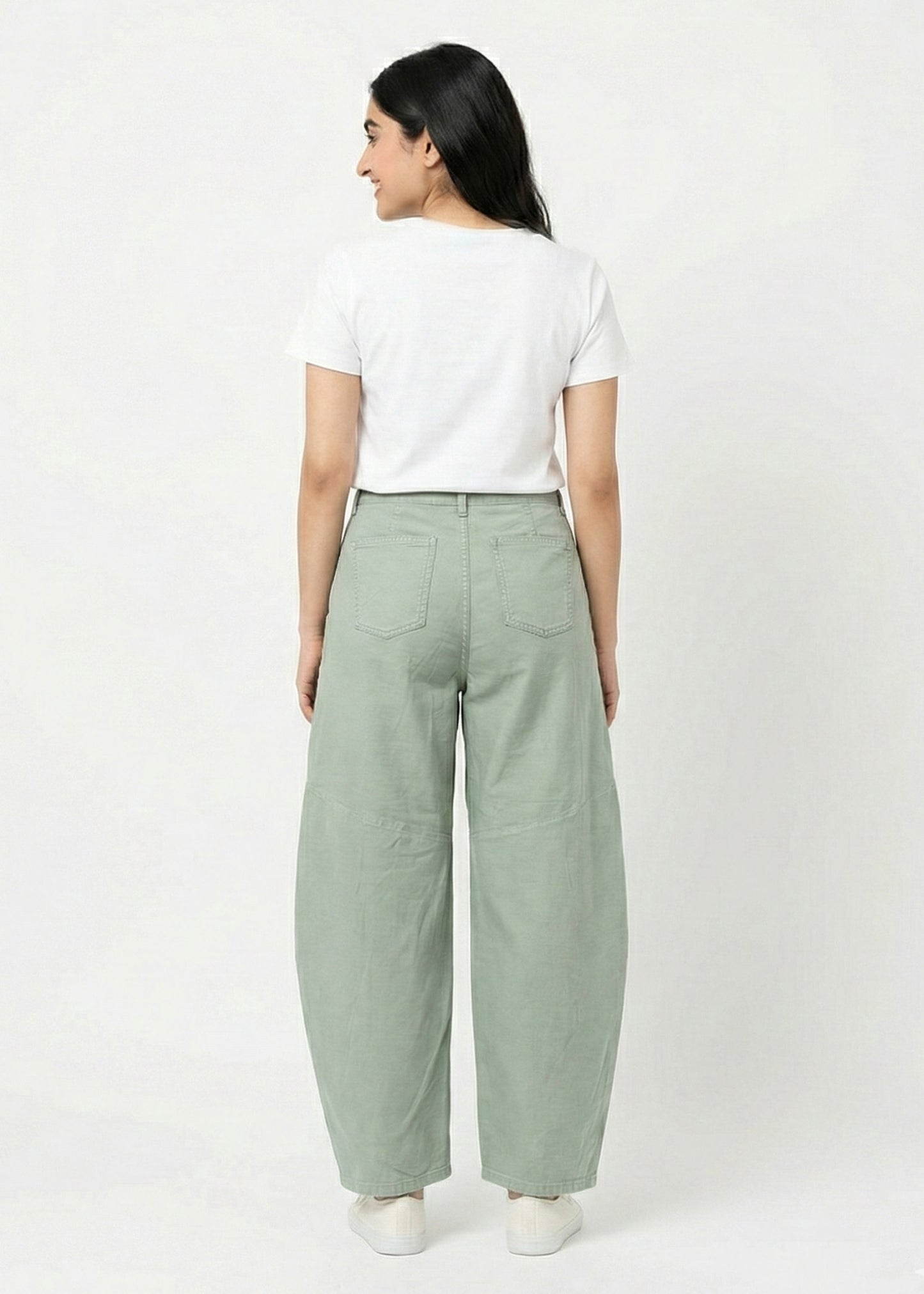 Pilcro-Baggy Barrel Cotton Pant 132