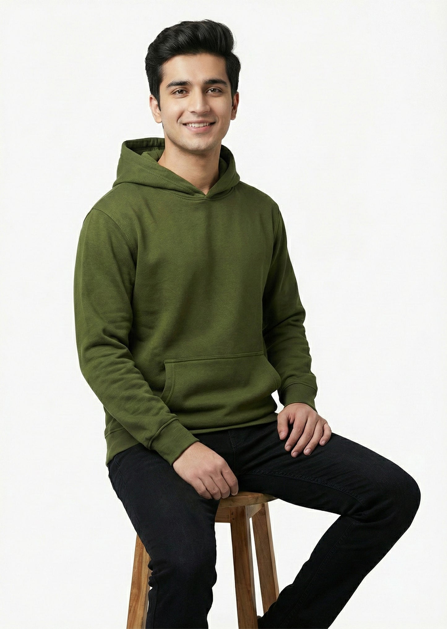 Arrow-Men hoodie Olive Green SP