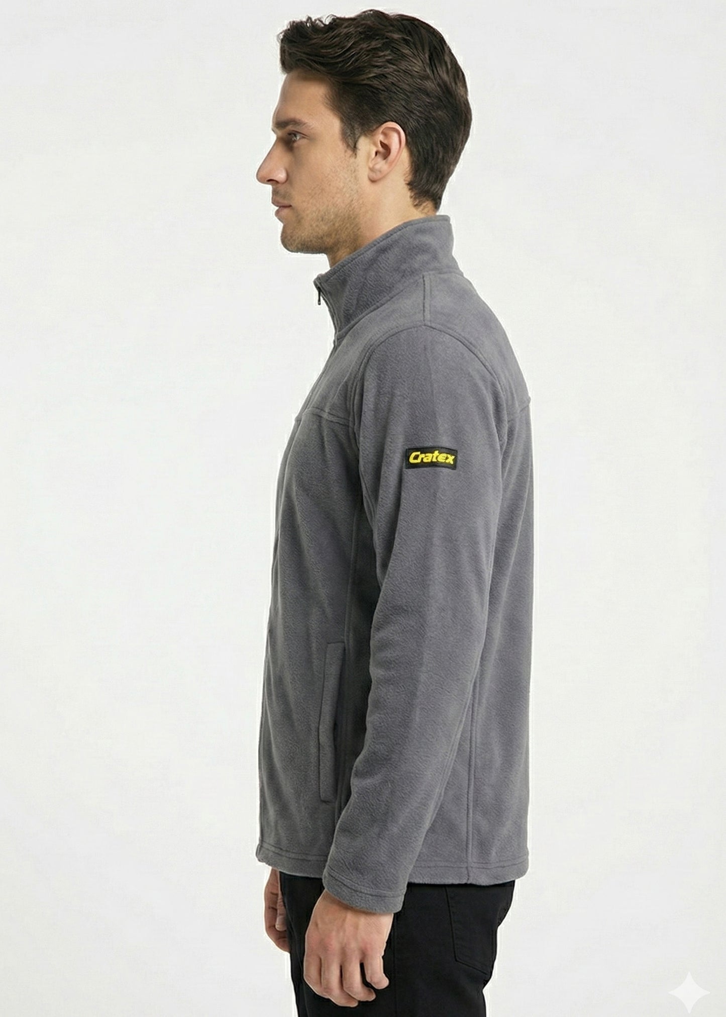 Arrow-Men Full Zip Polar Fleece Gray SP
