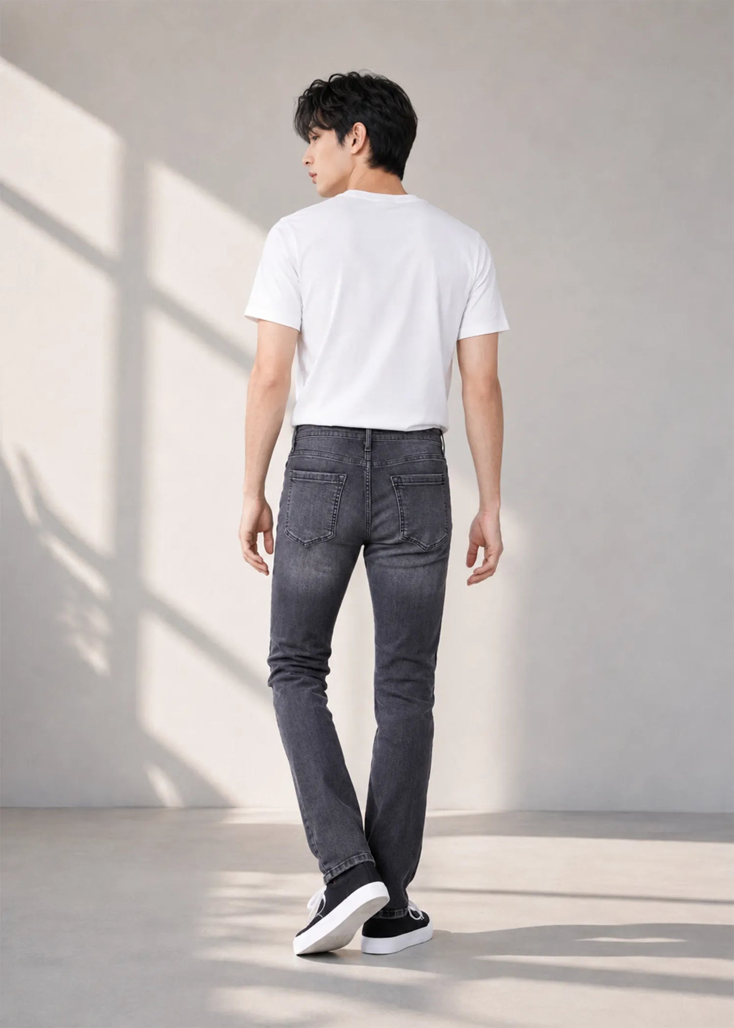 Lazer Men Straight Fit Jeans Grey 627