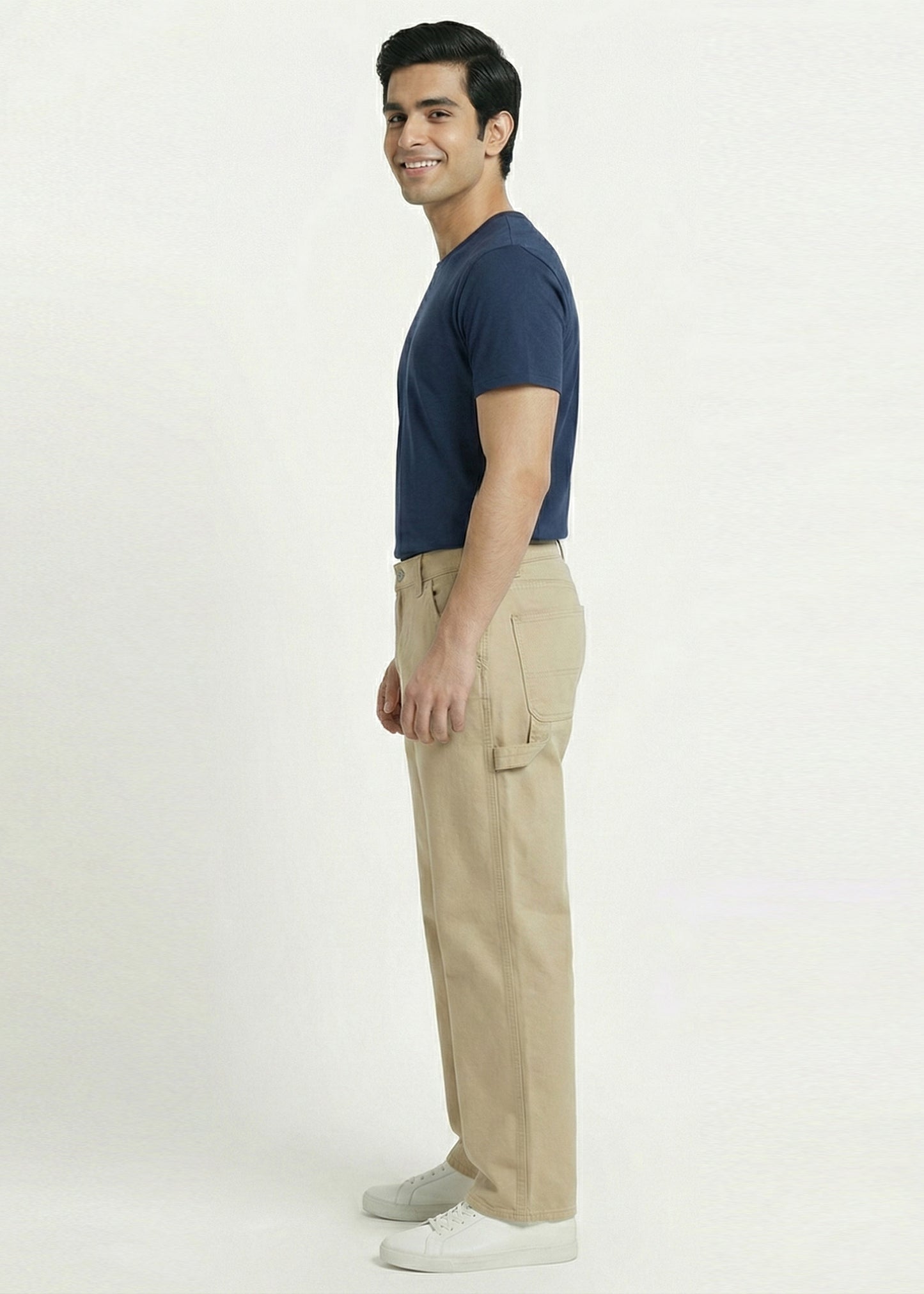 Jack & Jones-Men Loose Fit Jeans Beige 17