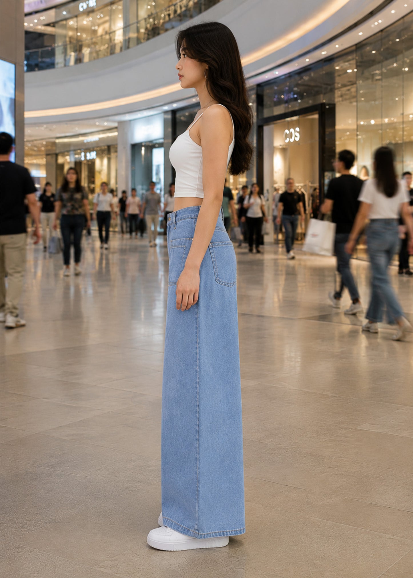 Reserved-Women Wide Leg Rsevd Jeans Light Blue 518