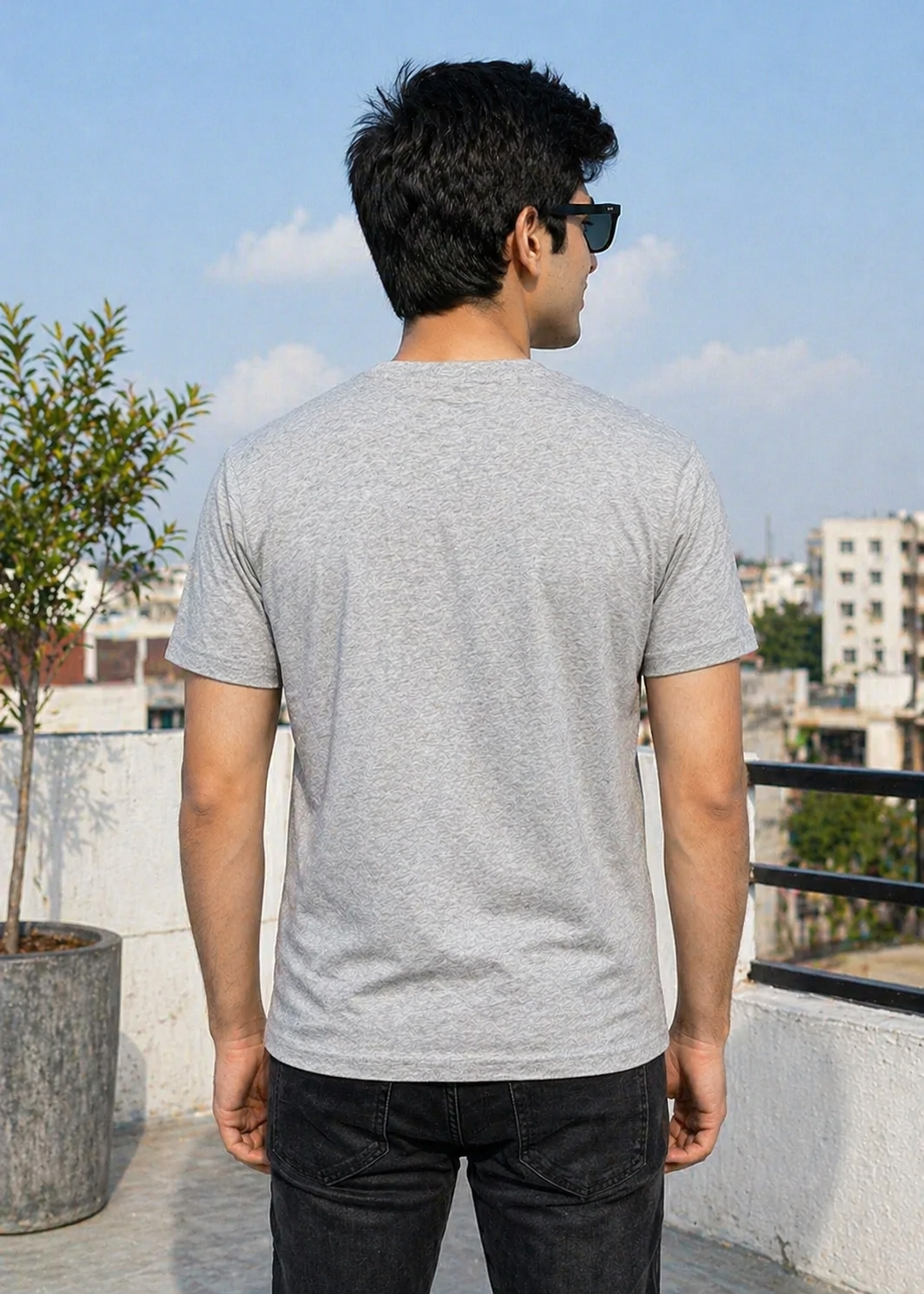Pakistani Brands LO-Men Gray T- Shirt 16