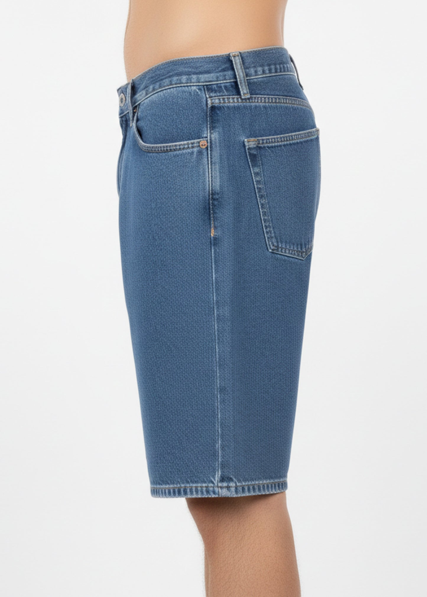 H&M-Men Jeans Shorts Blue US 04