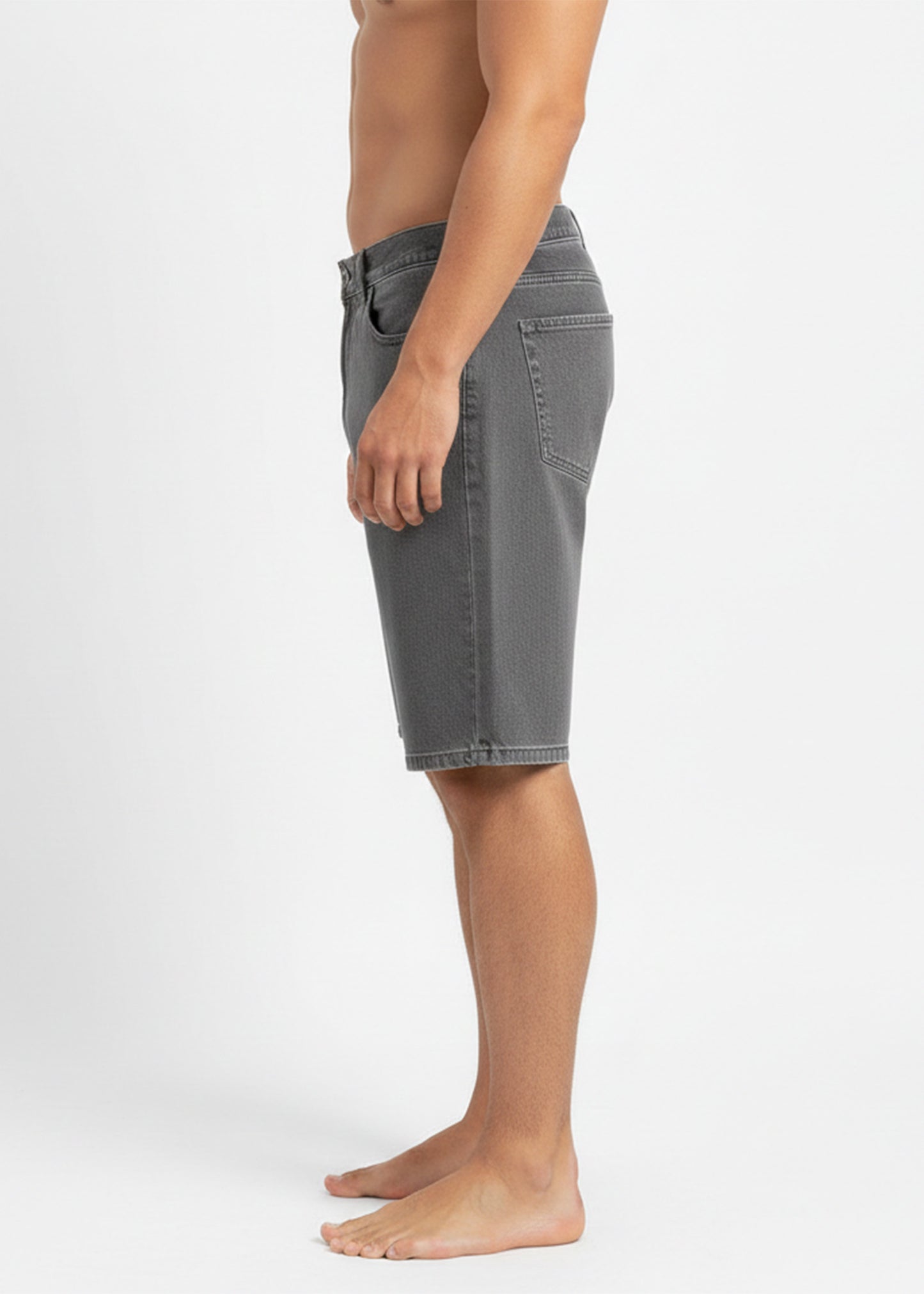 H&M-Men Jeans Shorts Gray US 05