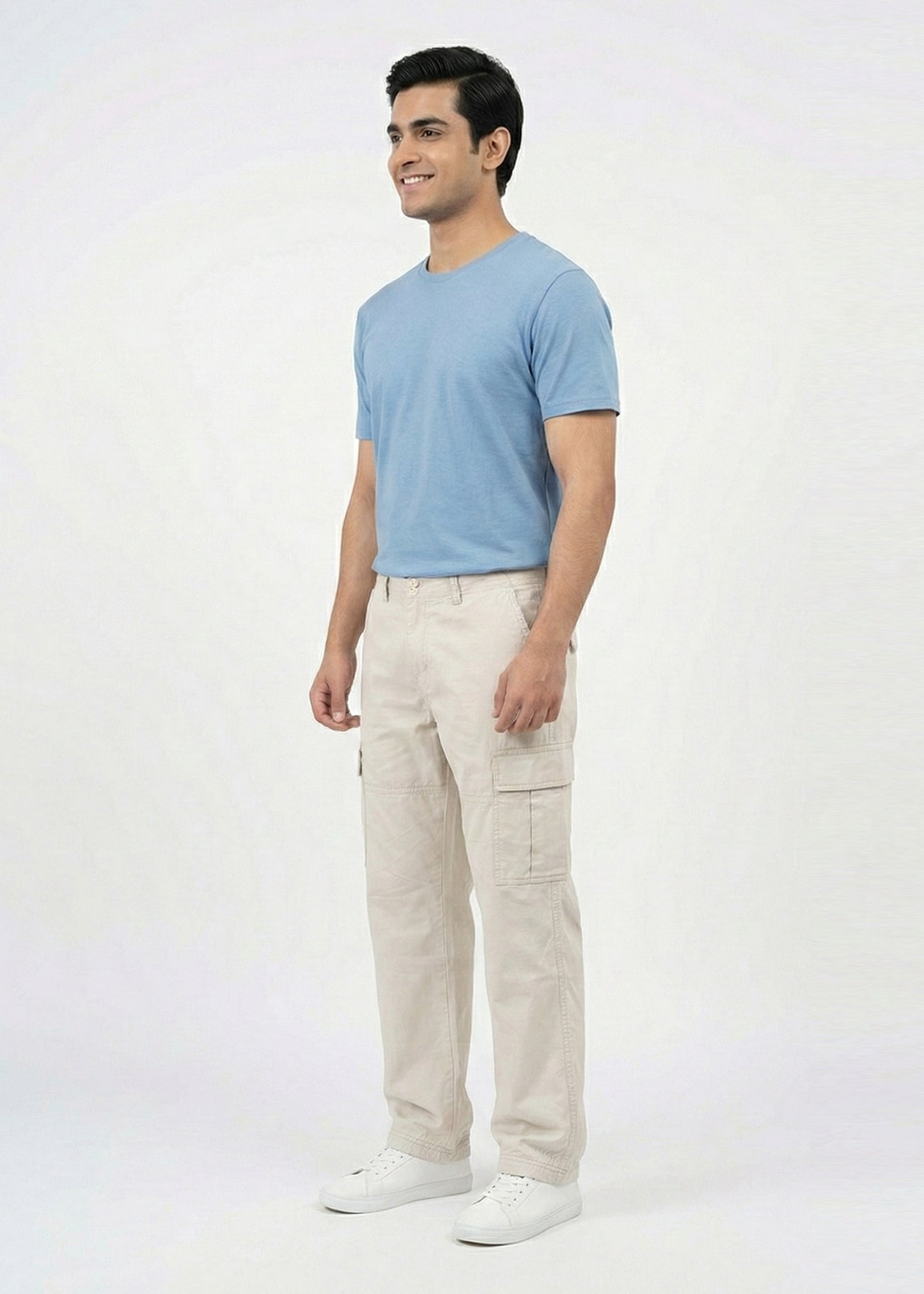 Jack & Jones-Loose Fit Cargos Pants O-White 09