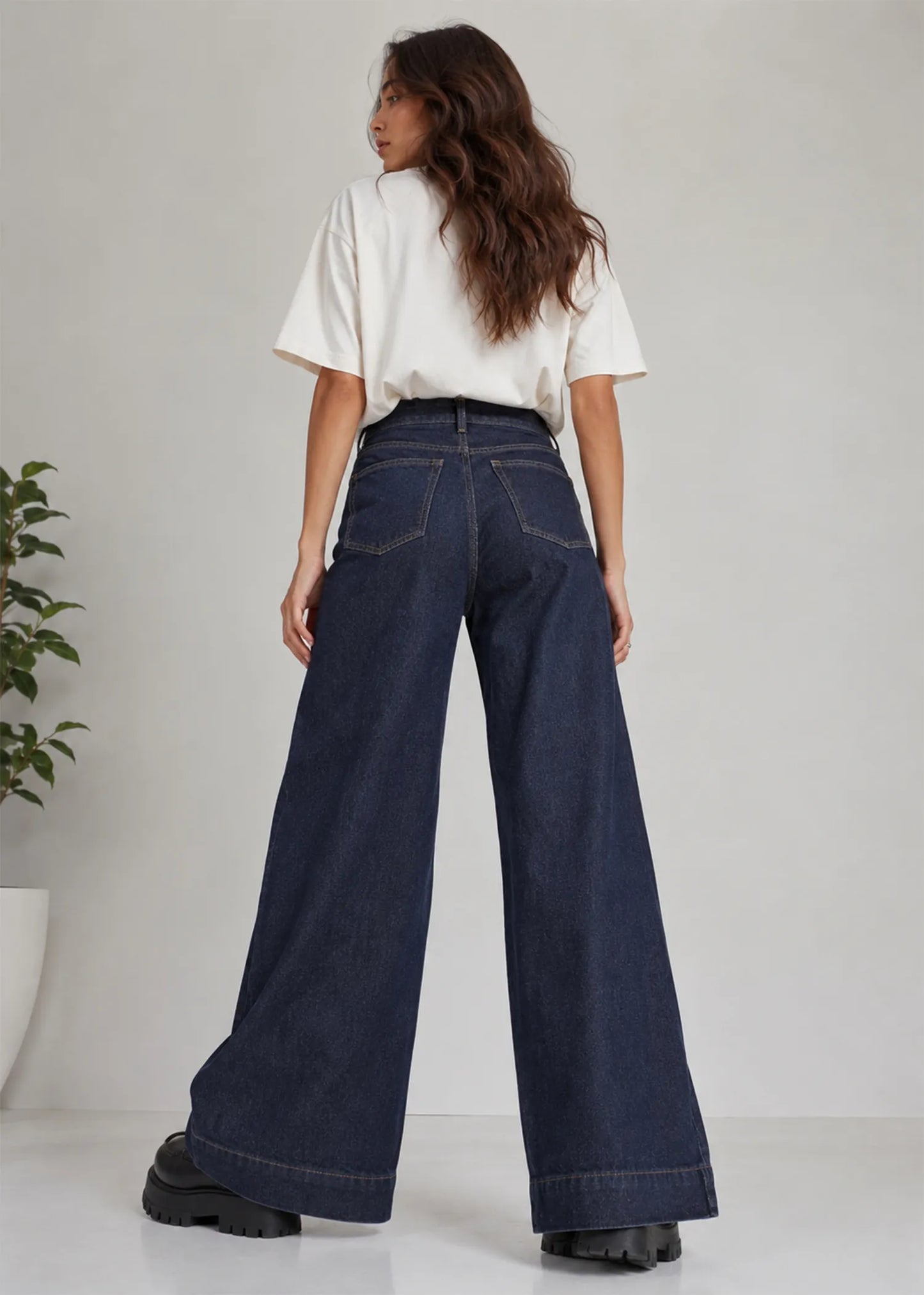 ONLY Women Wide Leg Jeans Blue 544