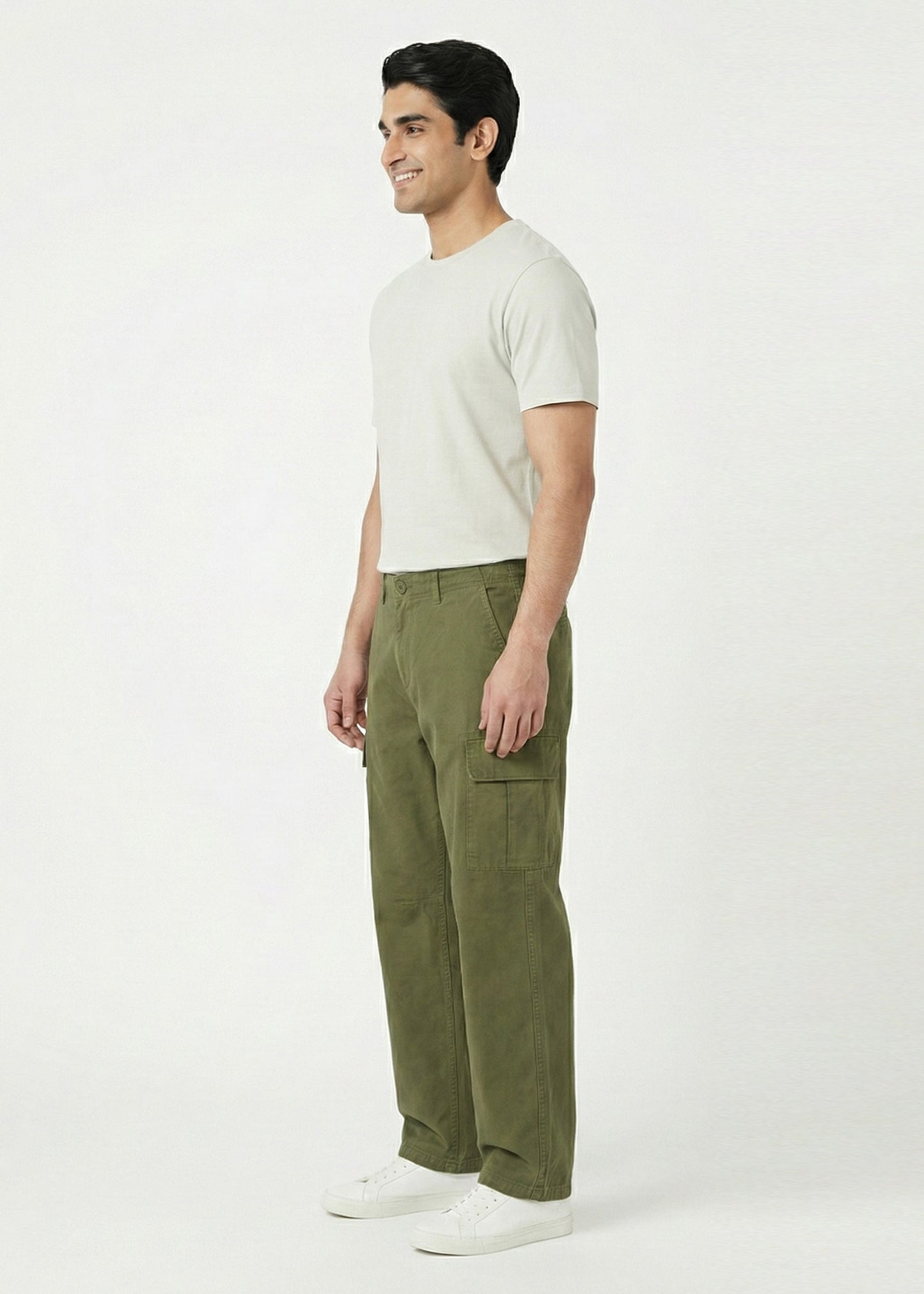 Jack & Jones-Loose Fit Cargos Pants Olive 21