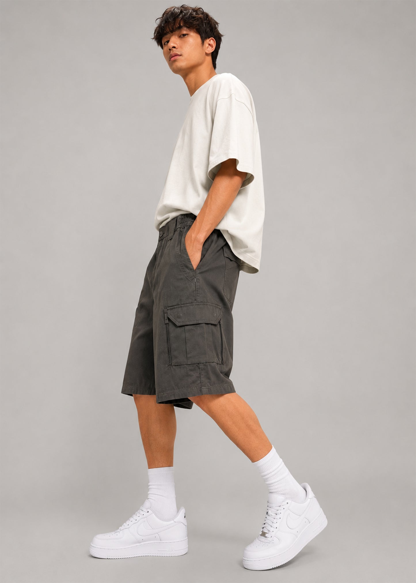 Payper Mens Shorts Grey 604