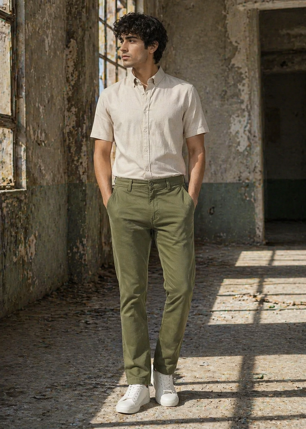 Jack & Jones-Slim Fit Chino Pants Olive 24