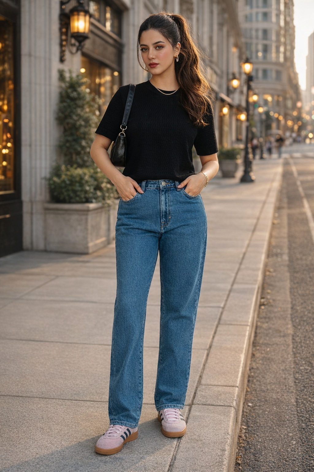 Denim & Co.-Straight Fit Woman Jeans -US 817