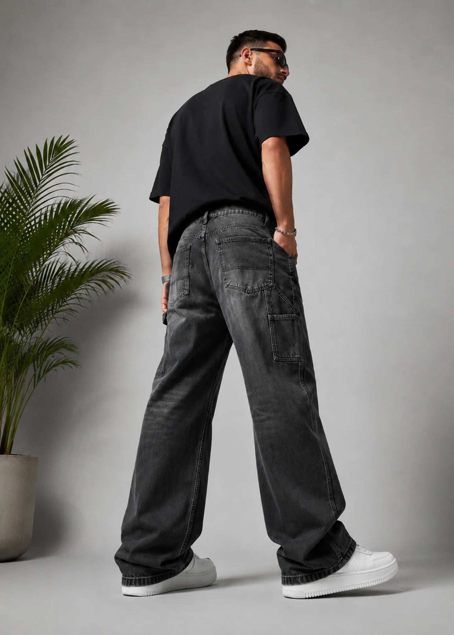 TOPSHOP Men loose Fit jeans Dark Gray Dia 540