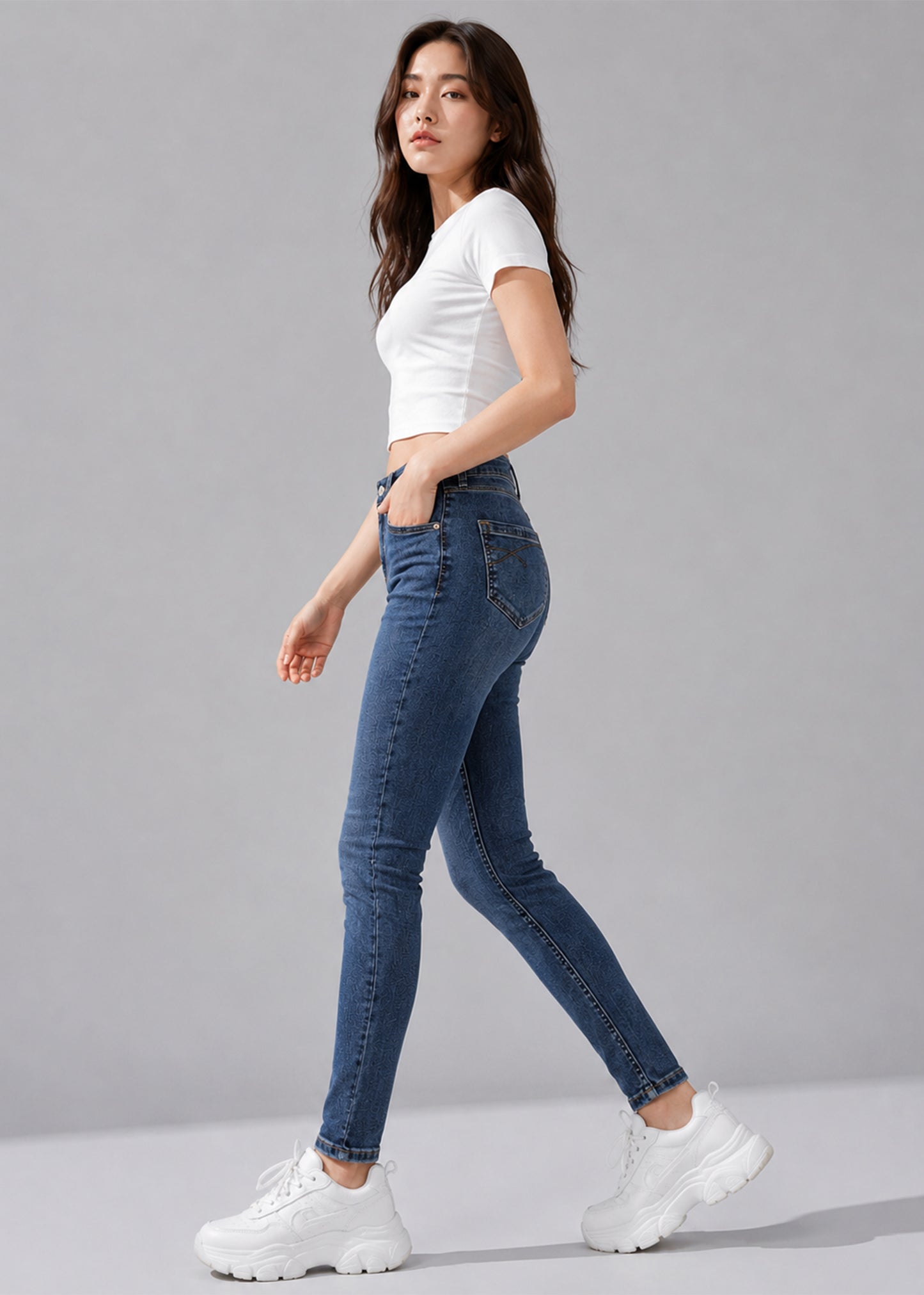 River Island Women Skinny Jeans Blue US 669