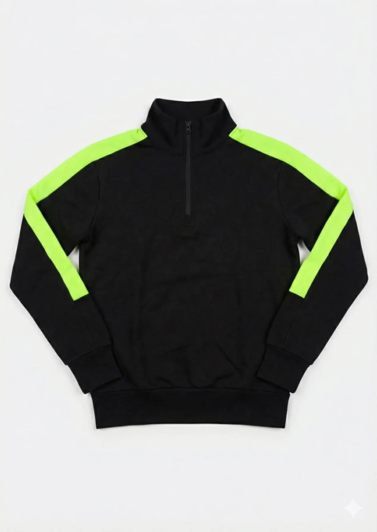 Arrow-Quarter Zipper Black- Swiss P