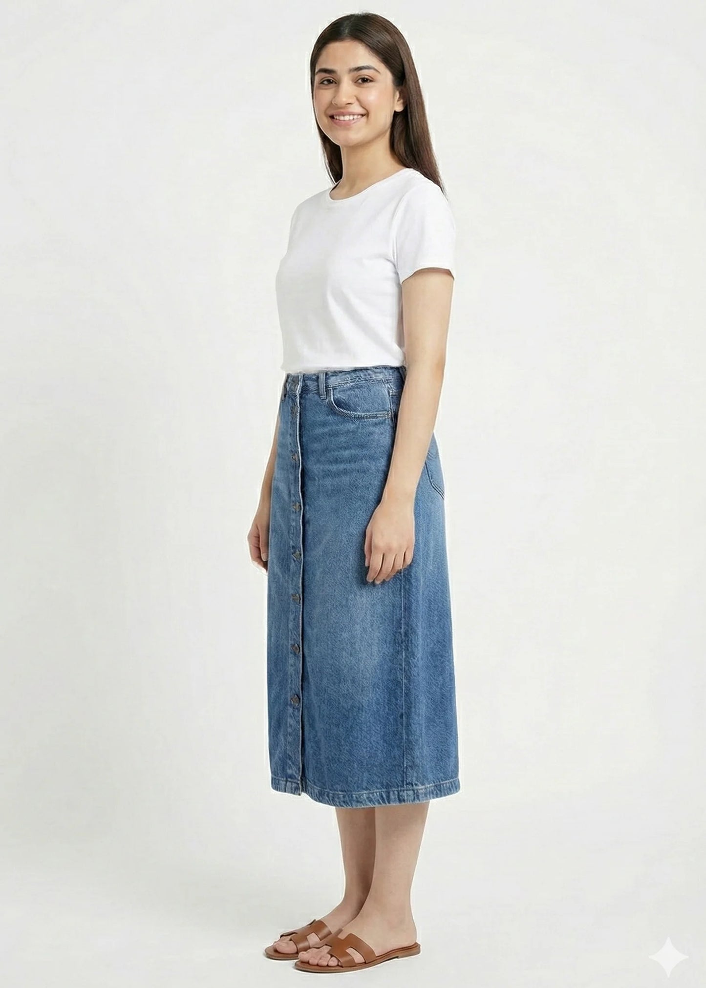 F&F-Women Blue Skirt - DIA 413