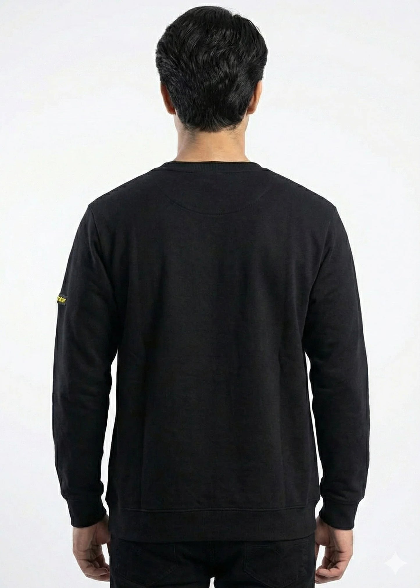 Arrow-Men Black Sweat Shirt-Swiss P