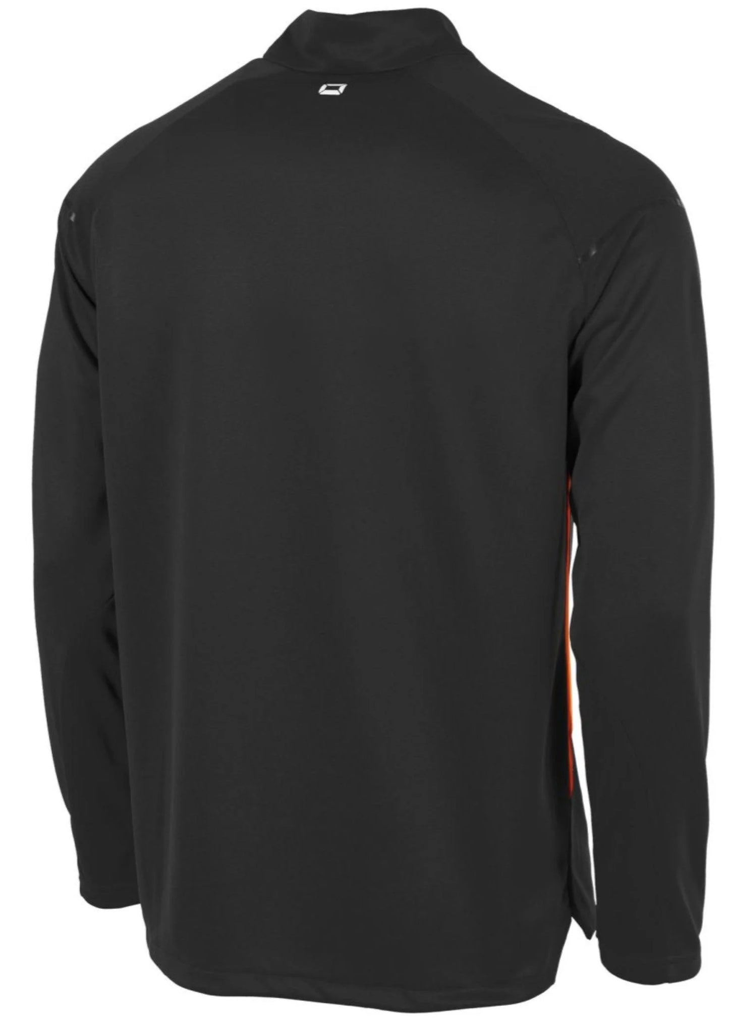 Stanno-Men Quarter Zipper Black Orange ST