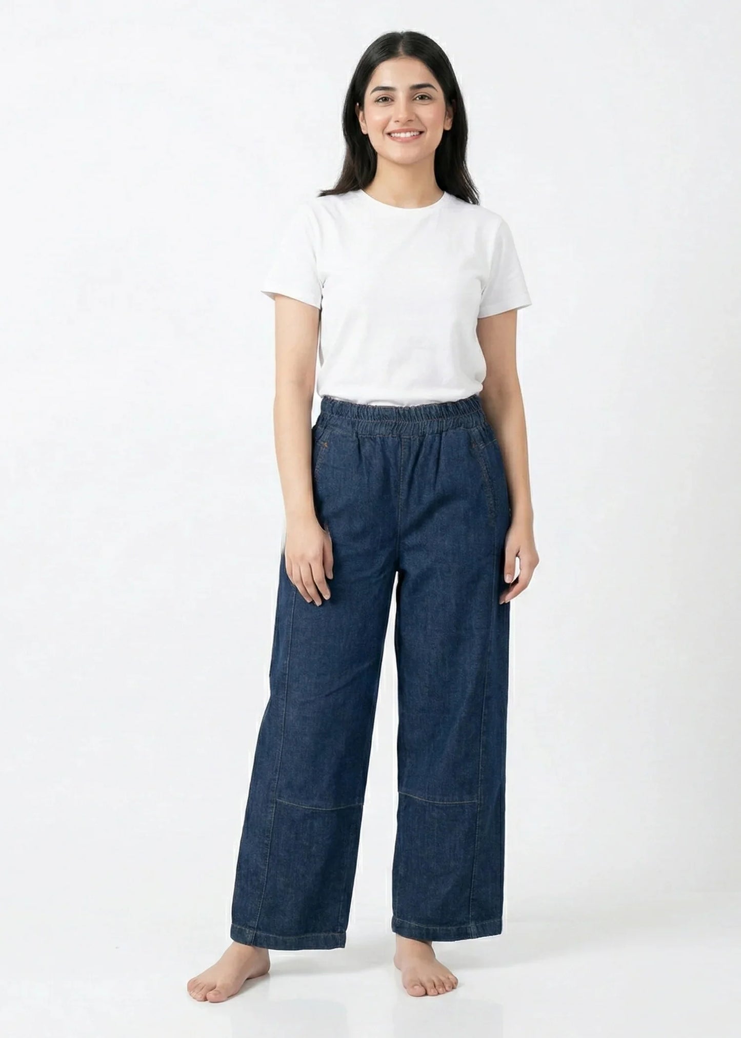 Pilcro-Short Length Wide Leg Jeans - DIA 401