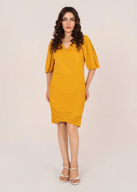 Pakistani Brands LO-Women Seventies Dive Top Mustard 06