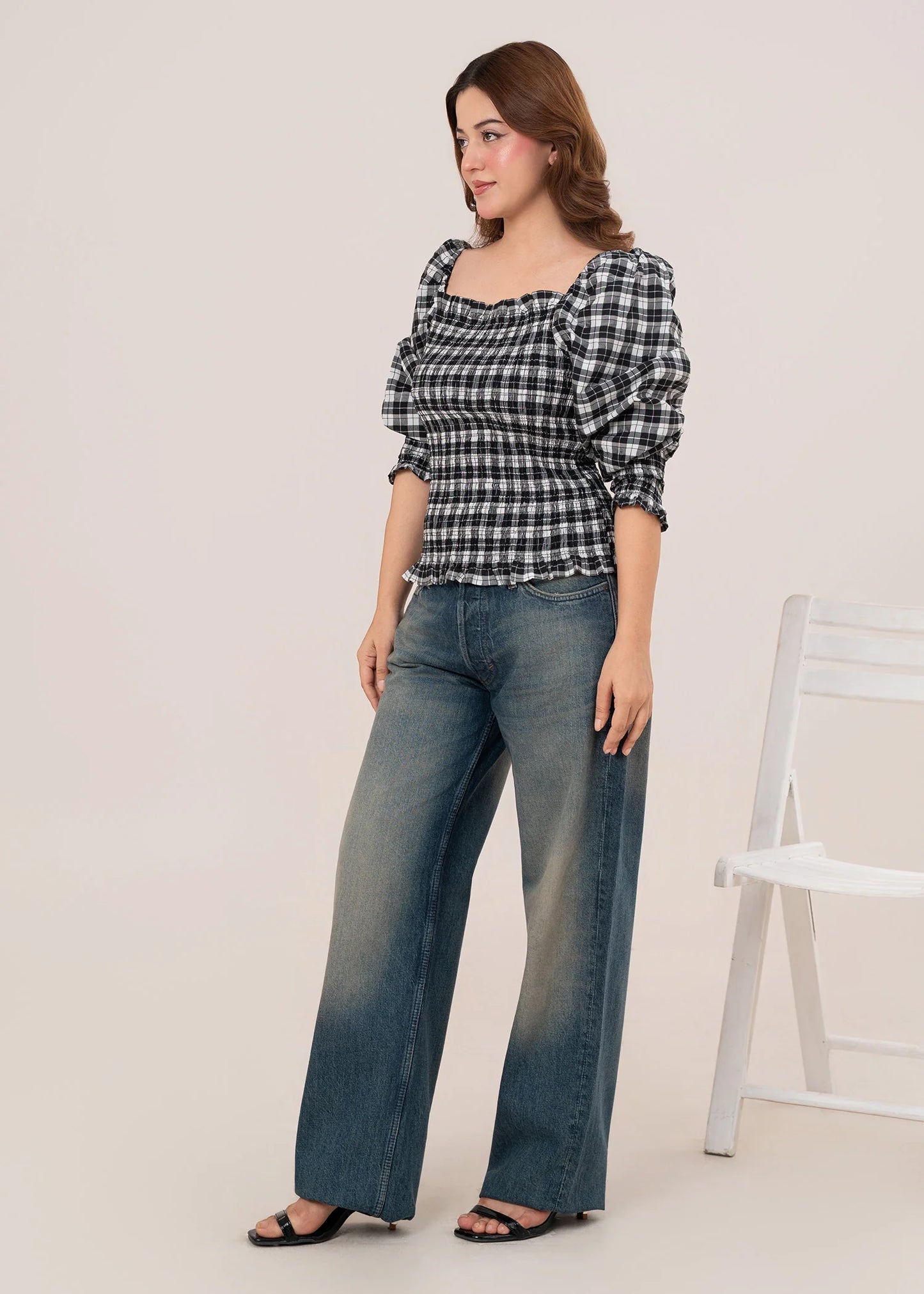 Pakistani Brands LO-Women Picnic Vibe Top Black 08