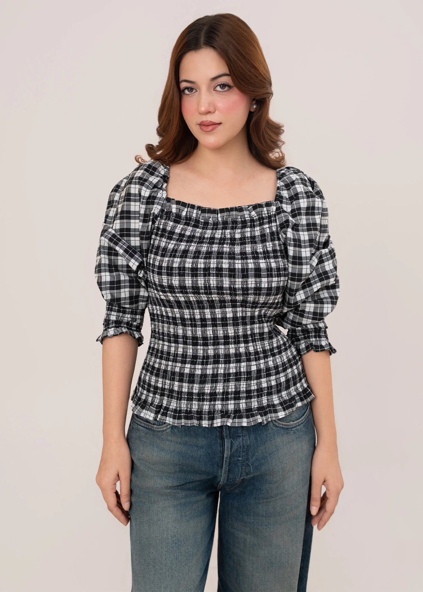 Pakistani Brands LO-Women Picnic Vibe Top Black 08