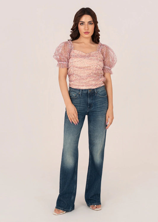 Pakistani Brands LO-Women Rom Con Top Pink 04