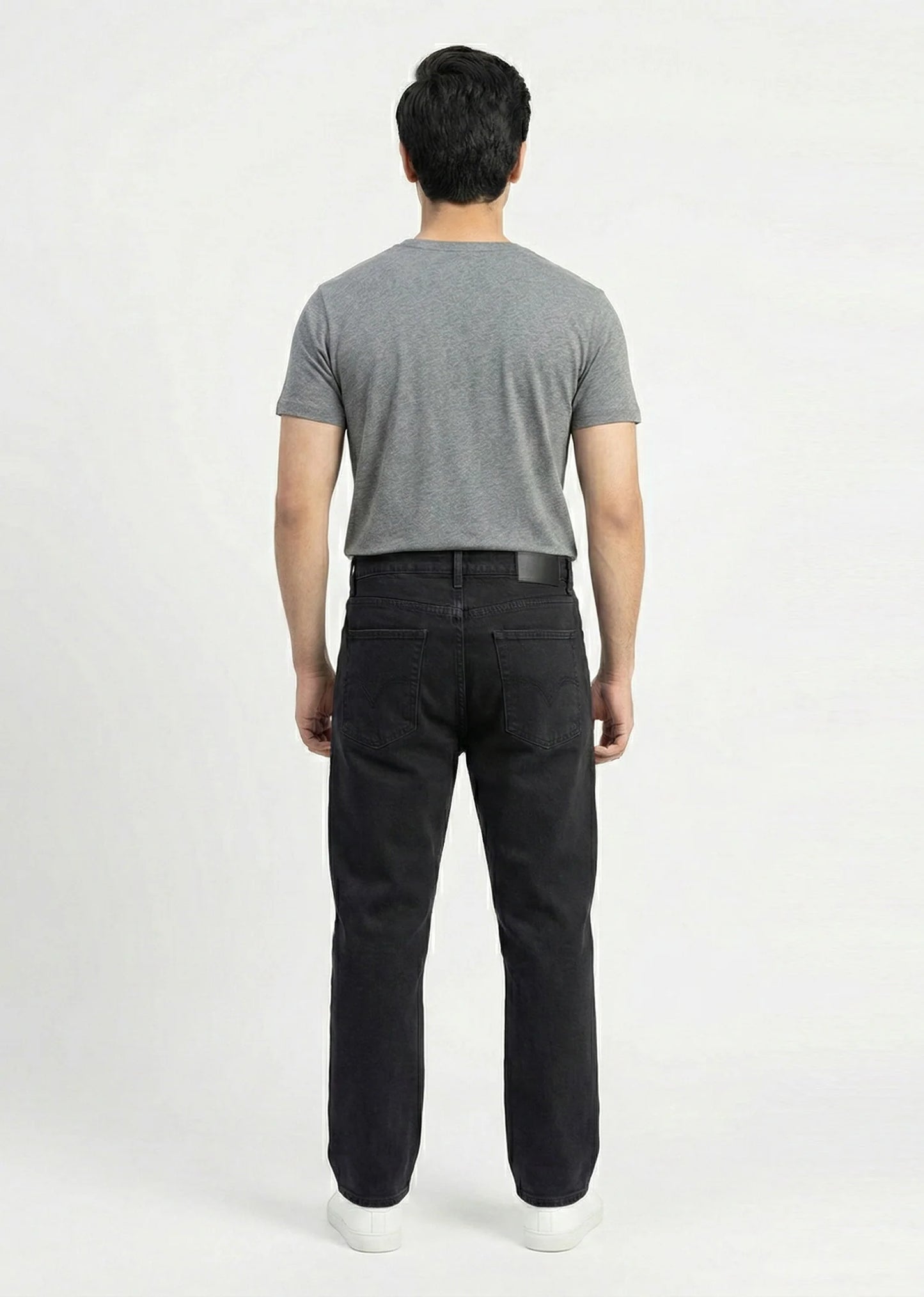 Jack & Jones-Men Straight Fit Jeans Black 12