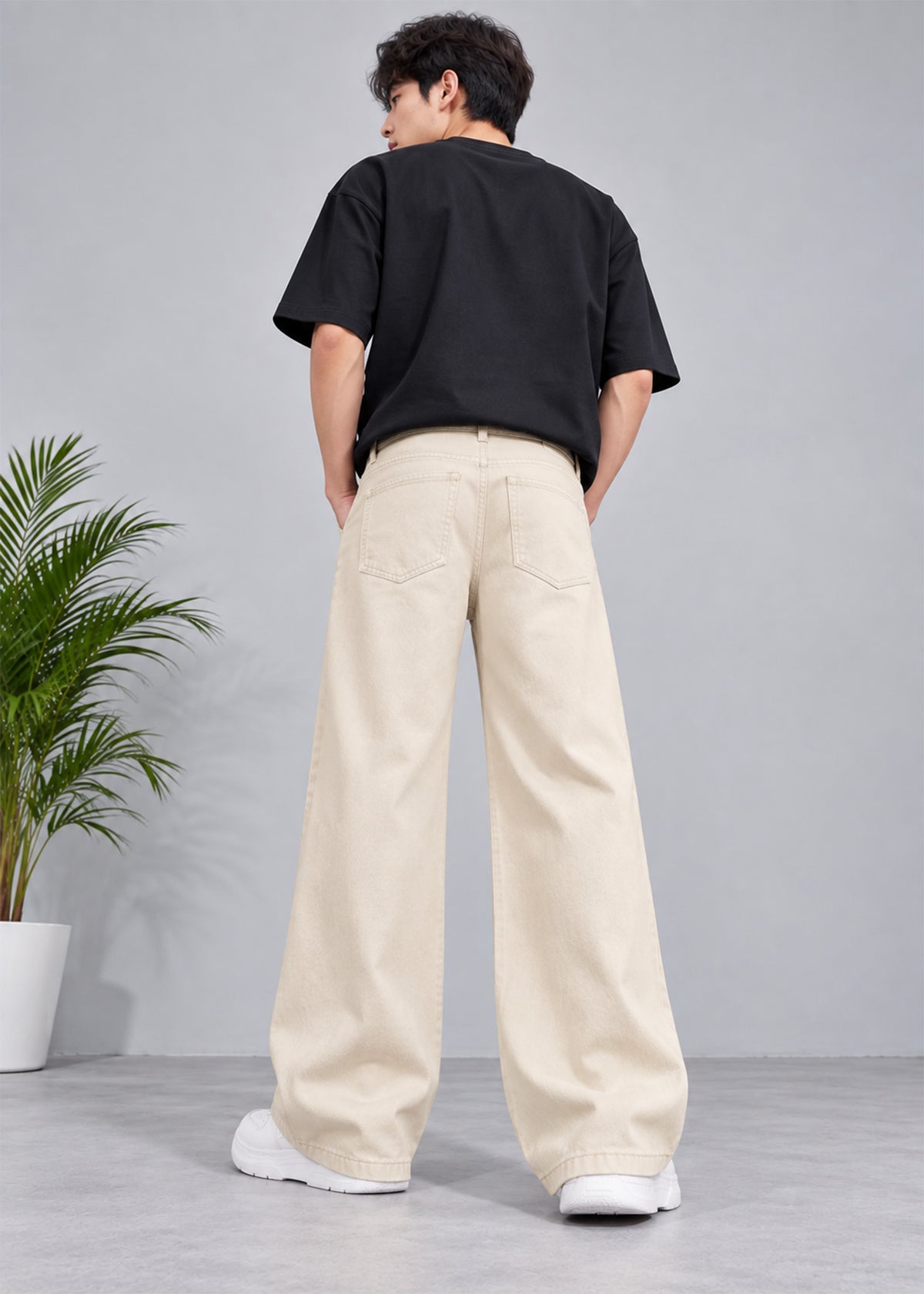 C&A Men Loose Fit Jeans Beige US 761