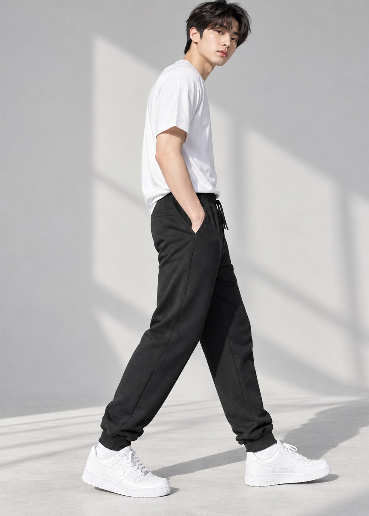 Arrow Men's Fleece Trouser Black 776