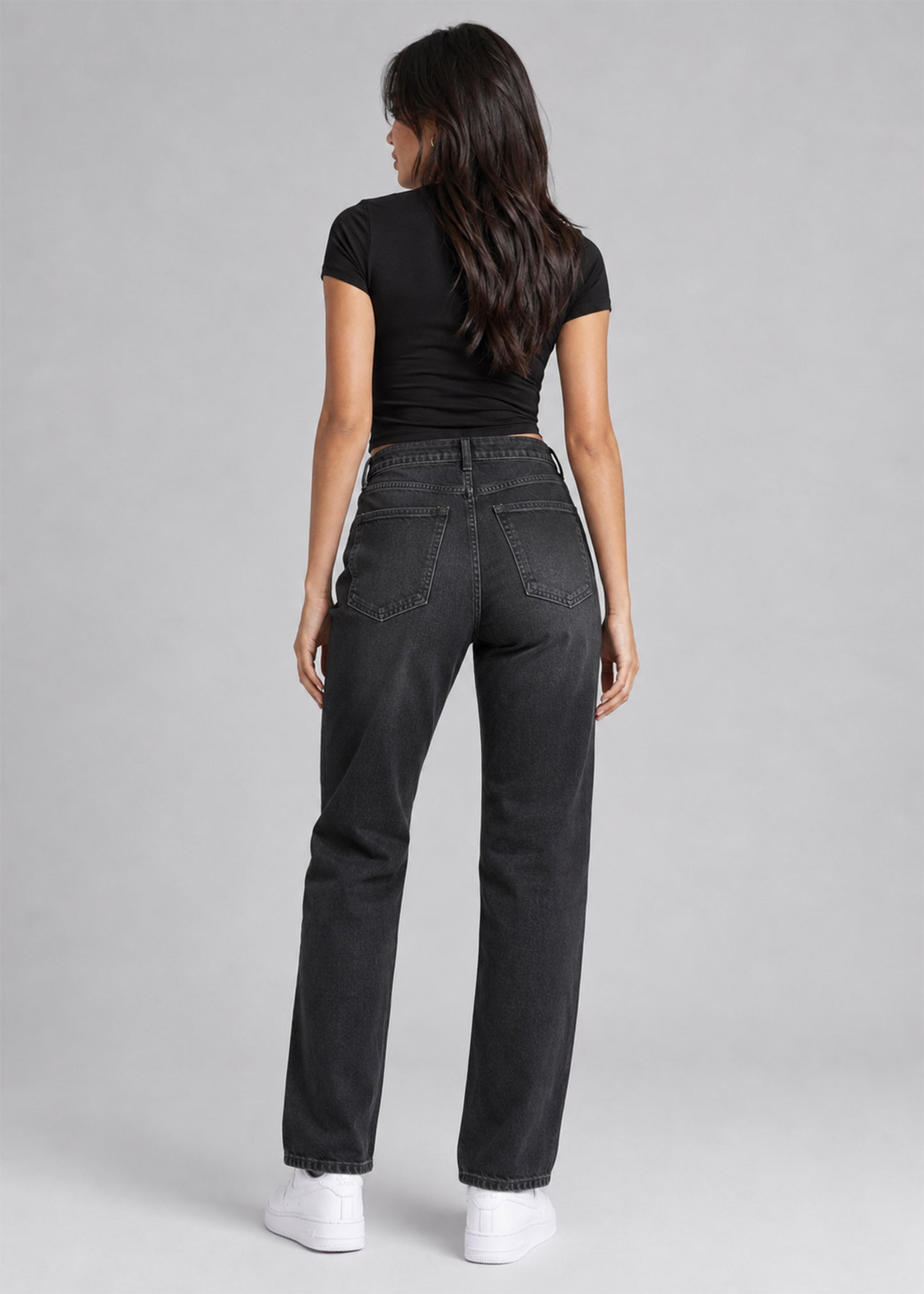 River Island Women Silm Fit Jeans Black US 697