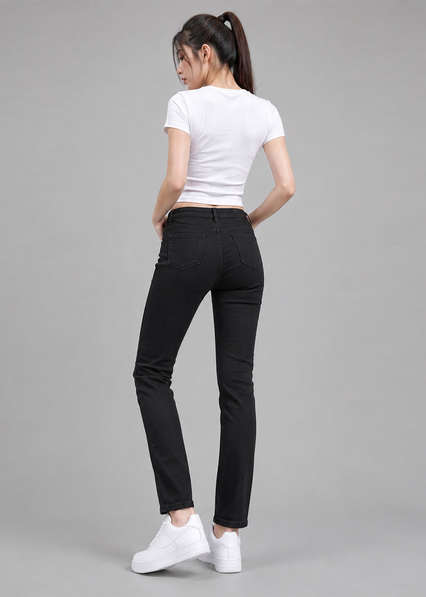 M&S Women Skinny Fit Jeans Black US 704