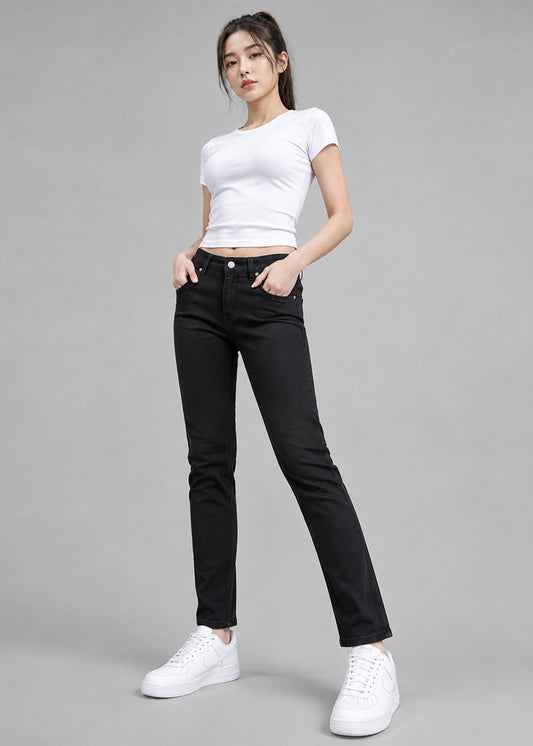 M&S Women Skinny Fit Jeans Black US 704