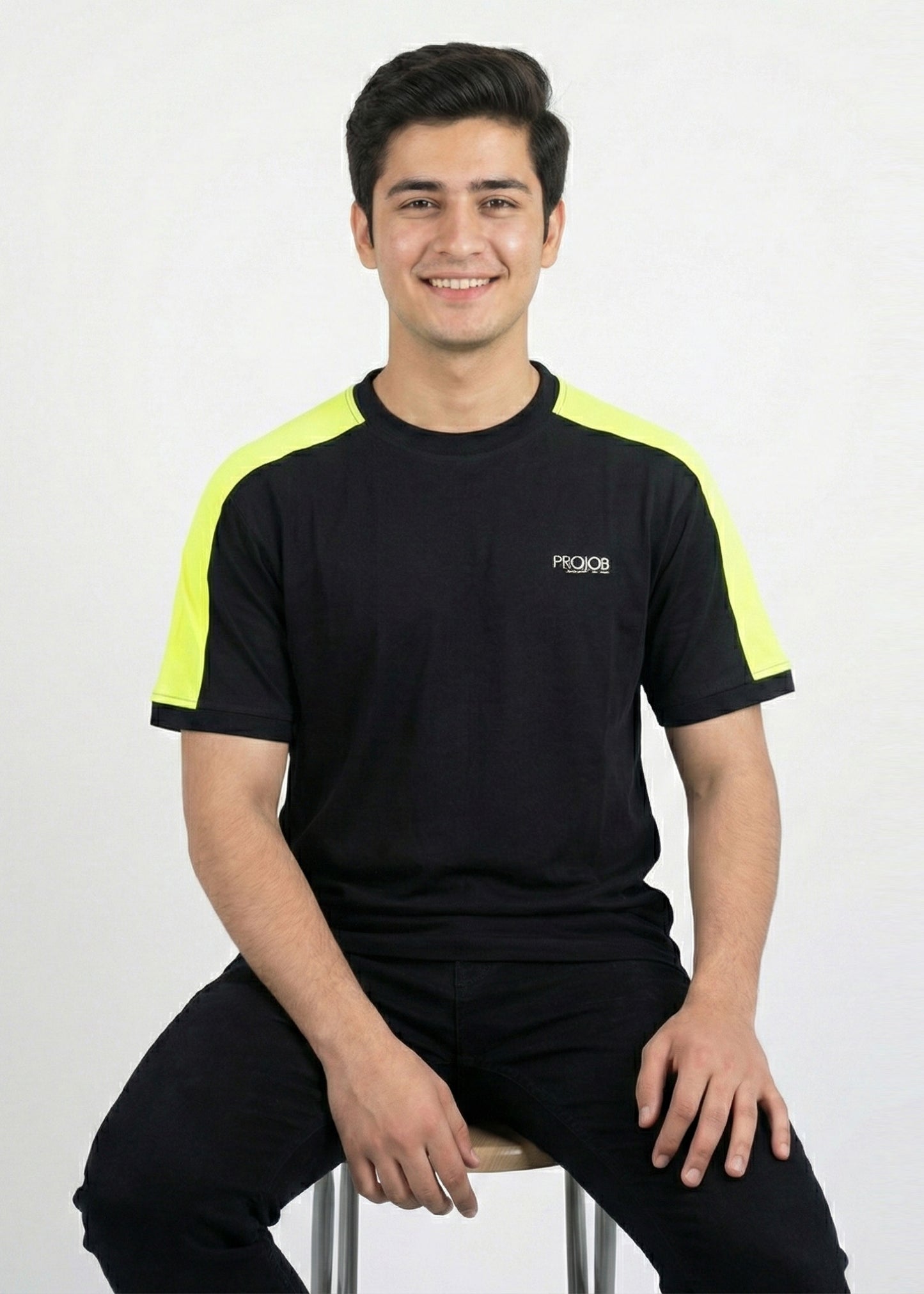 Projob-Men T-Shirts Black/Yellow 03
