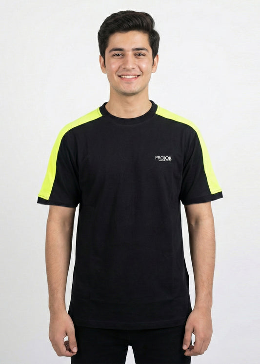 Projob-Men T-Shirts Black/Yellow 03