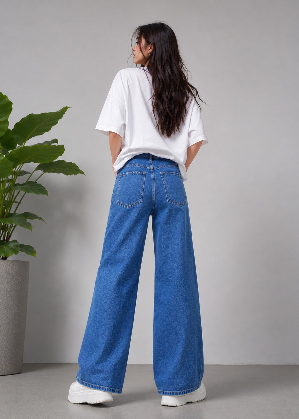 Street One Women Wide Leg Jeans Blue Dia 644
